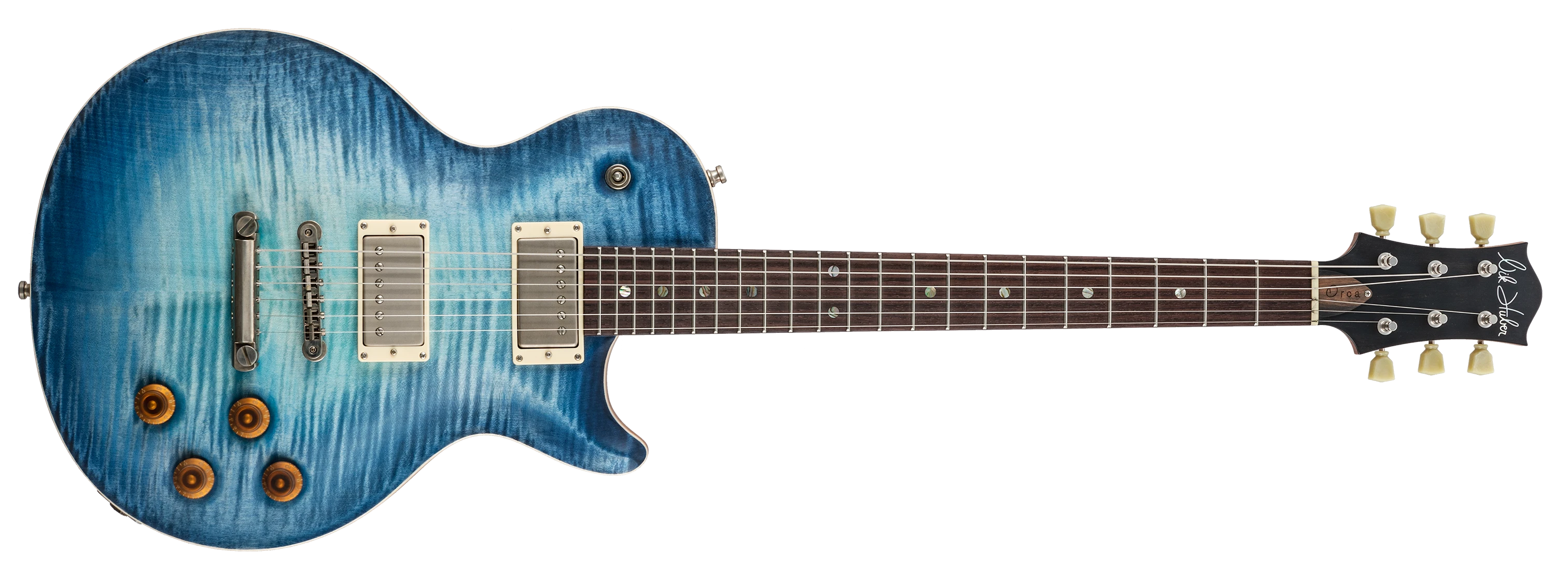 Nik Huber Guitars Orca blue torquise glow semi gloss 